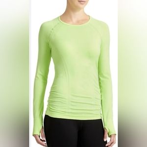 Athleta Long Sleeve Athletic Shirt Activewear Workout Running Yoga Top LN Sz Med